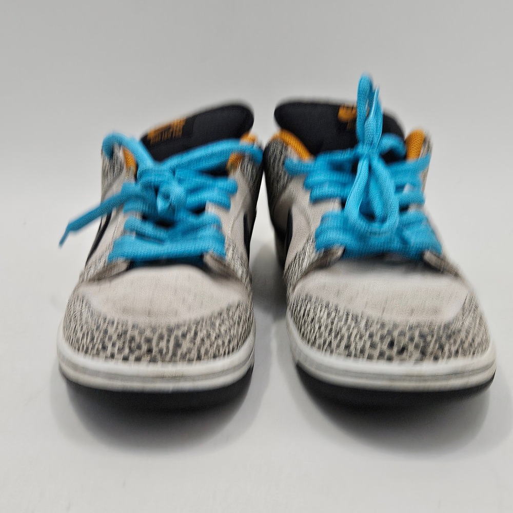Nike SB Dunk Low Pro Mens 9.5 Phantom Black Monarch Safari FZ1233-002 Sneakers - Picture 9 of 15